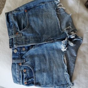 Levi's 501 high rise cutoff shorts